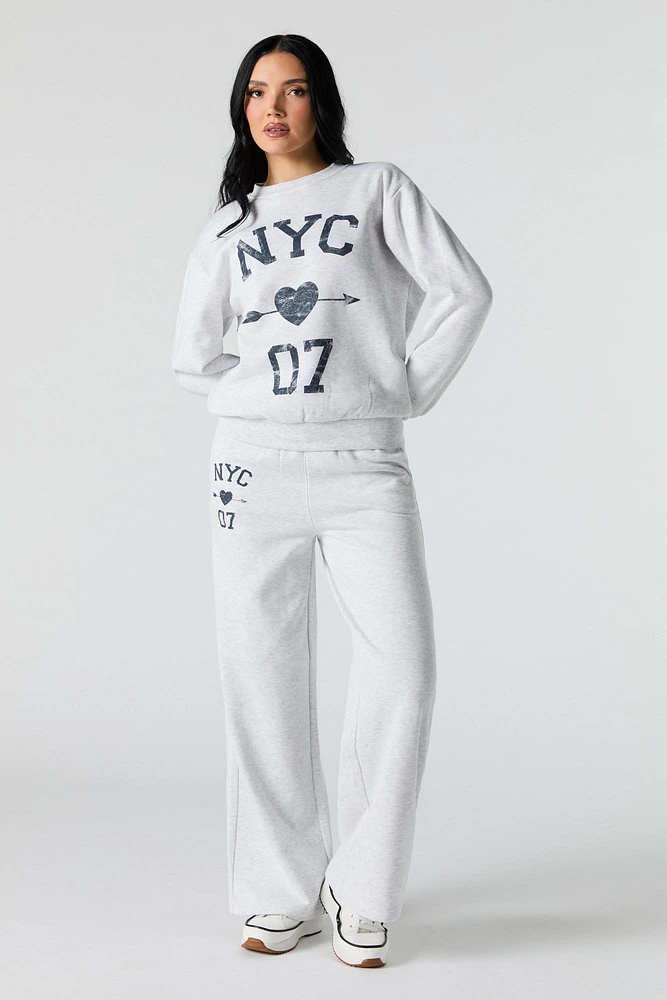 Graphic Fleece Sweatshirt