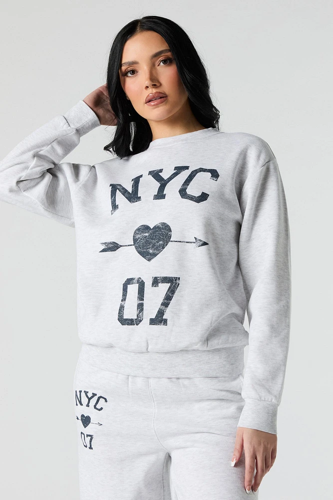 Graphic Fleece Sweatshirt