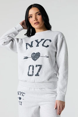 Graphic Fleece Sweatshirt