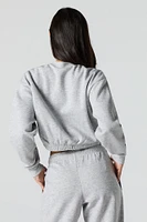 Graphic Cropped Sweatshirt