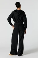 Fleece Wide Leg Sweatpant