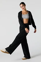 Fleece Wide Leg Sweatpant