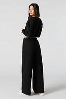 Fleece Wide Leg Sweatpant