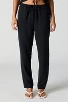 Flowy Drawstring Straight Leg Pant