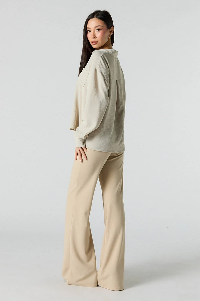 Pleated Flare Dress Pant