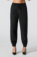 Drawstring Cuffed Dress Pant