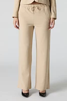 Drawstring Wide Leg Dress Pant