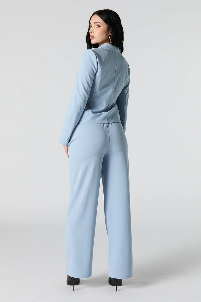 Drawstring Wide Leg Dress Pant