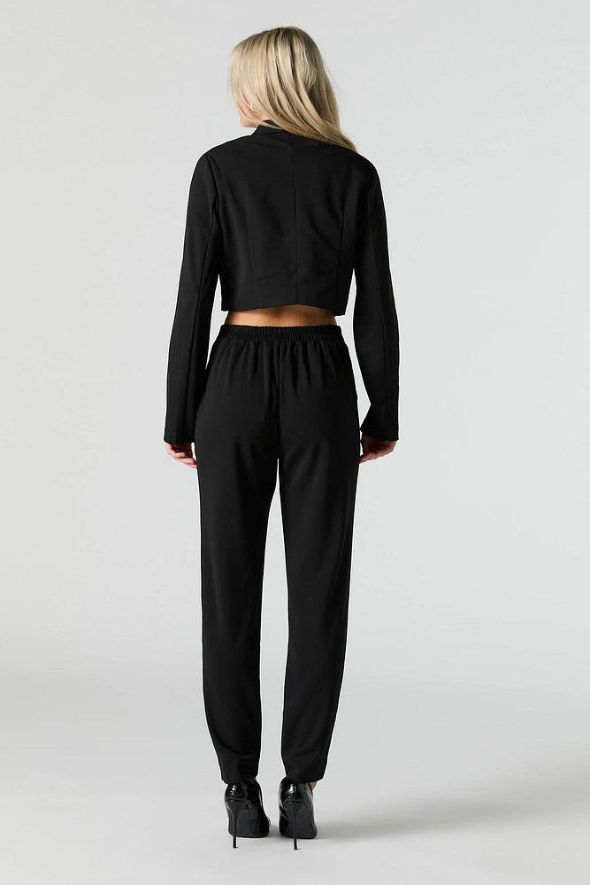 Belted Slim Dress Pant