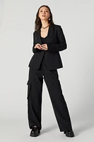 Wide Leg Cargo Dress Pant