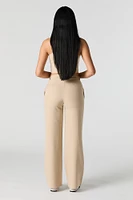 Pantalon habillé à taille haute