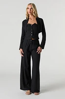 Pleated Wide Leg Pant