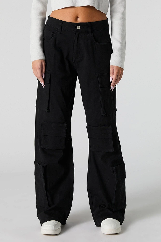 Multi Pocket Straight Leg Cargo Pant