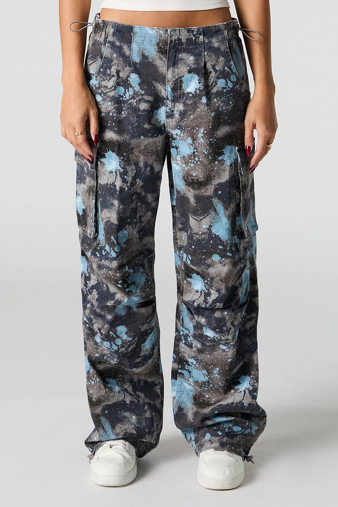 Printed Straight Leg Cargo Pant