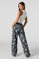 Printed Straight Leg Cargo Pant