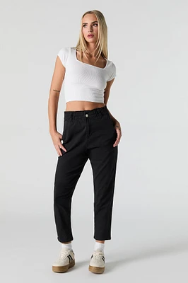 Pantalon à taille roulée
