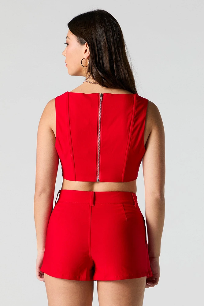 Pleated Mini Skort