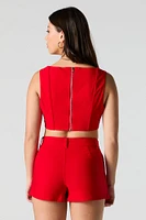 Pleated Mini Skort