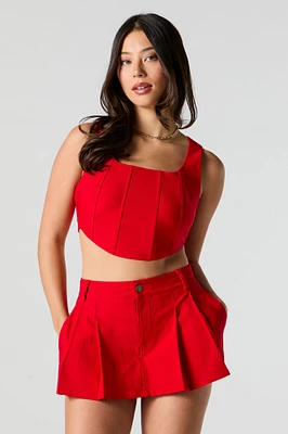 Pleated Mini Skort