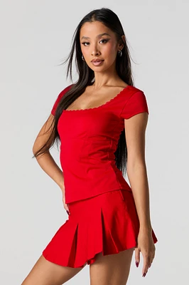 Pleated Mini Skort