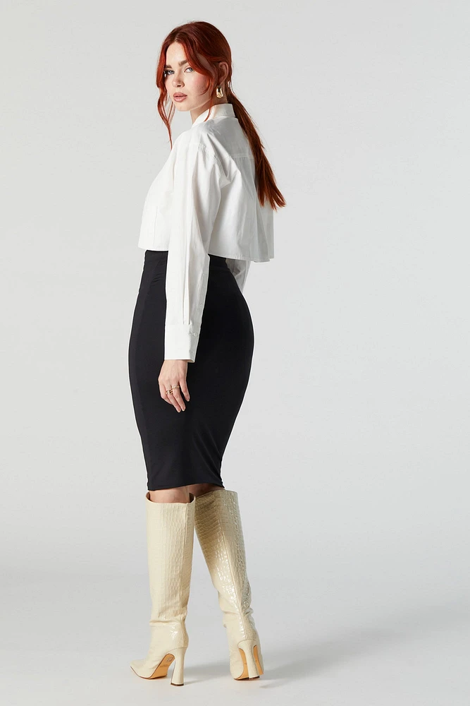 Contour Double Layered Midi Skirt