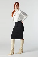Contour Double Layered Midi Skirt