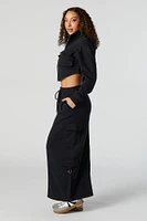 Fleece Multi Cargo Maxi Skirt