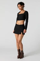 Slit Mini Skort