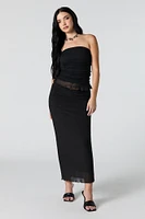 Mesh Midi Skirt