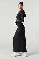 Active Soft Foldover Waist Maxi Skirt