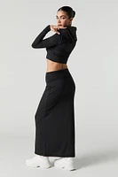 Active Soft Foldover Waist Maxi Skirt