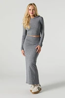 Active Soft Foldover Waist Maxi Skirt