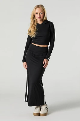 Active Soft Foldover Waist Maxi Skirt