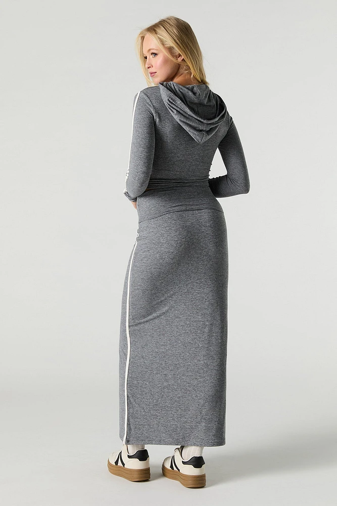Active Soft Foldover Waist Maxi Skirt