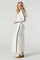 Jupe maxi douce avec taille pliée