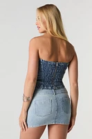 Minijupe en denim