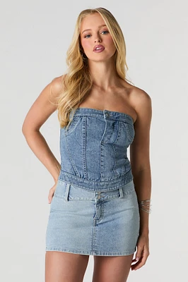 Denim Mini Skirt
