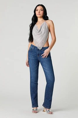 Rhinestone Flare Jean