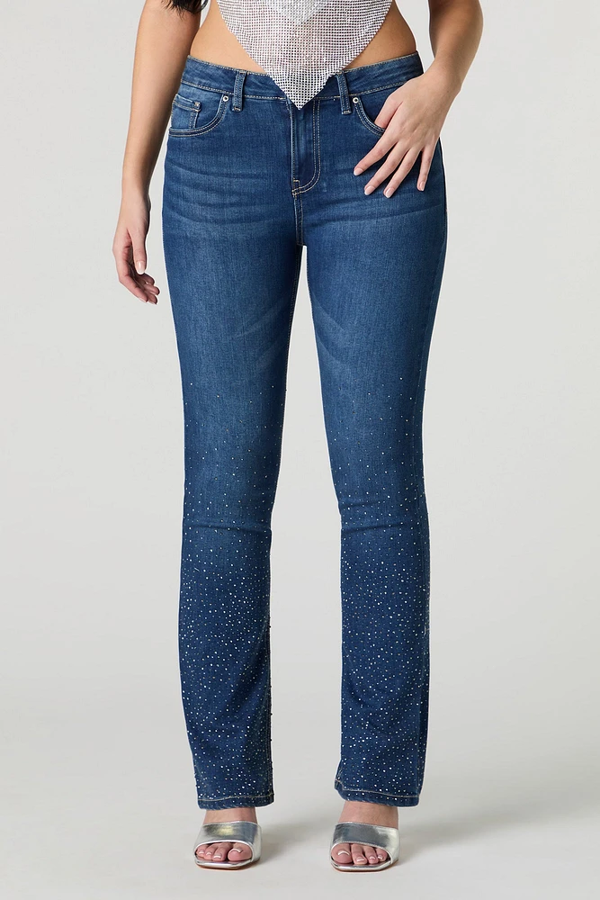 Rhinestone Flare Jean