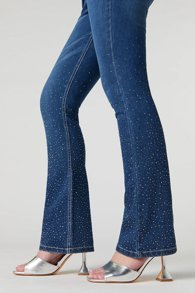 Rhinestone Flare Jean