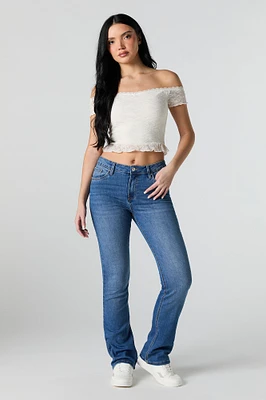 Mid Rise Stretch Jean