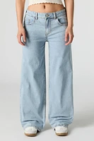 Low Rise Wide Leg Jean