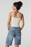 Stretch Denim Bermuda Short