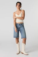 Stretch Denim Bermuda Short