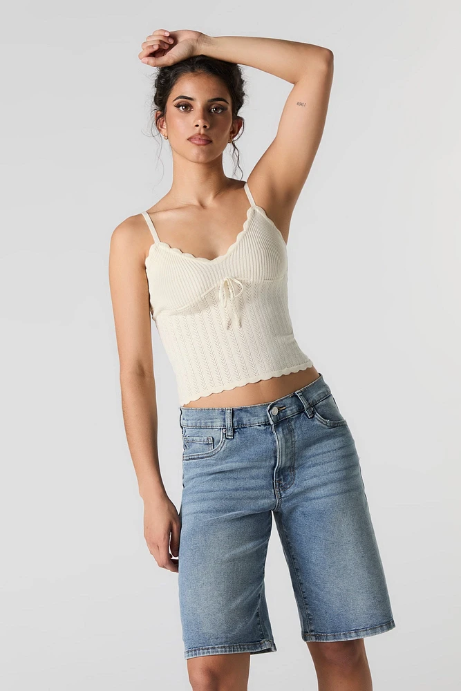 Stretch Denim Bermuda Short