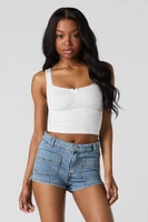 Short en denim avec poches avant