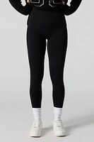 Legging en molleton côtelé