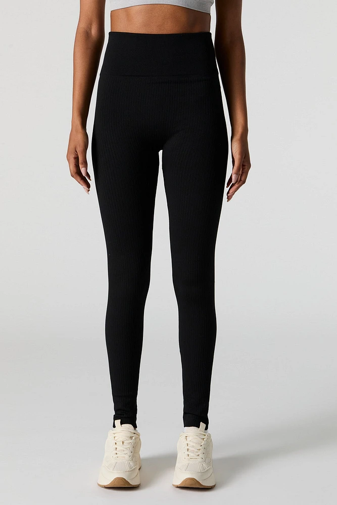 Ribbed Fleece Legging