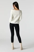 Ribbed Faux Fur Lined Legging