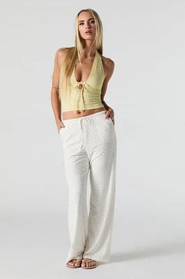 Eyelet Drawstring Pant